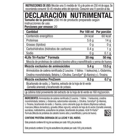 Etiqueta del producto